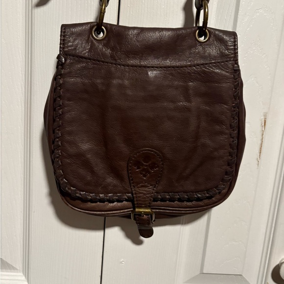 Patricia Nash Leather Karisa Saddle Crossbody Bag - Picture 1 of 7